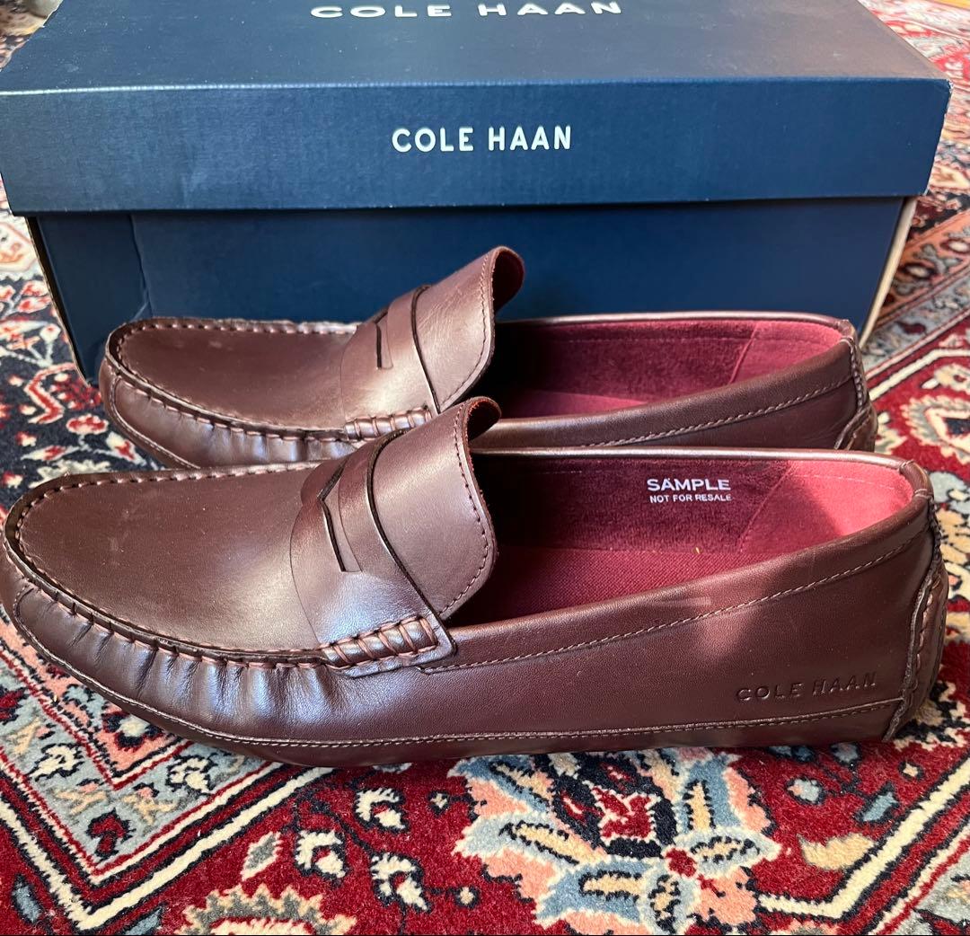 新品未使用/非売品COLE HAAN/ドライビング、ローファーUS8.5/ダーク