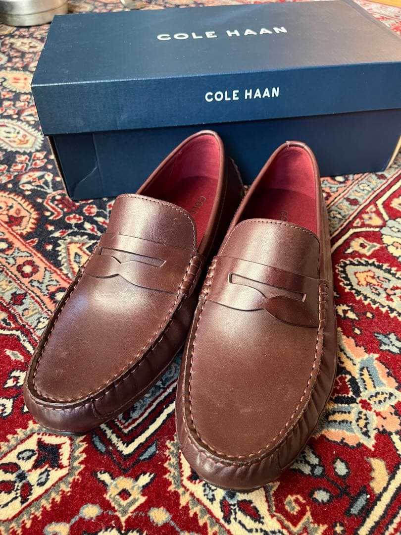 新品未使用/非売品COLE HAAN/ドライビング、ローファーUS8.5/ダーク