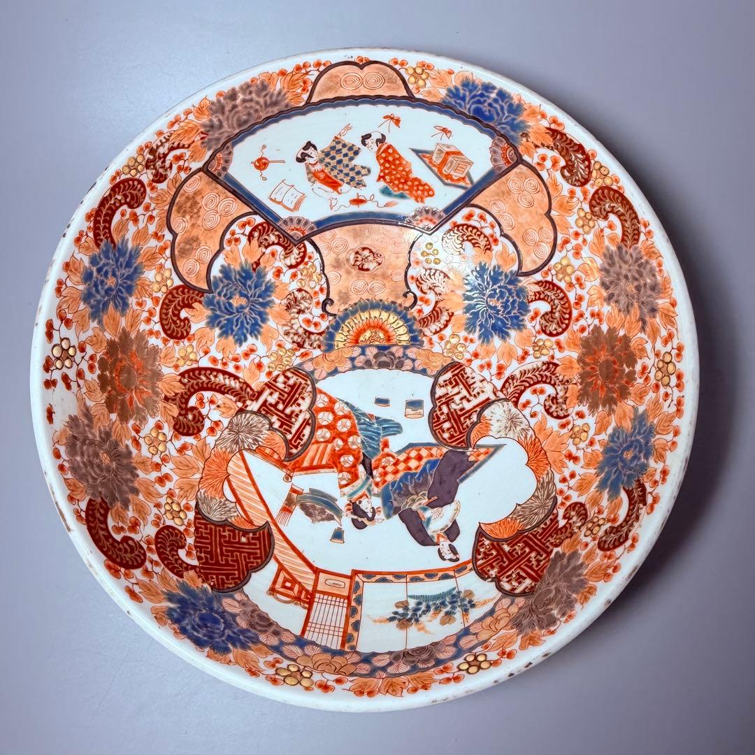 1856～1900年　明治時代　肥碟山信甫製　田代紋左衛門　名品　絢爛豪華　大鉢