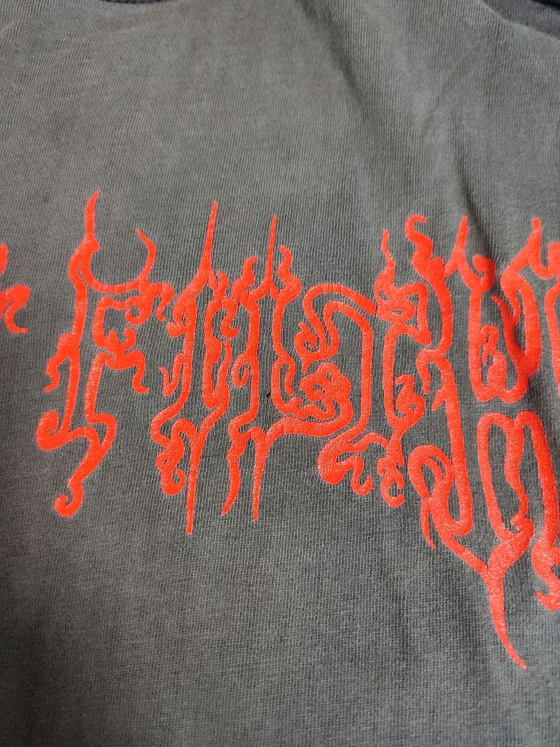 【値下げ不可】古着 cradle of filth ロンＴ フェード ボロ