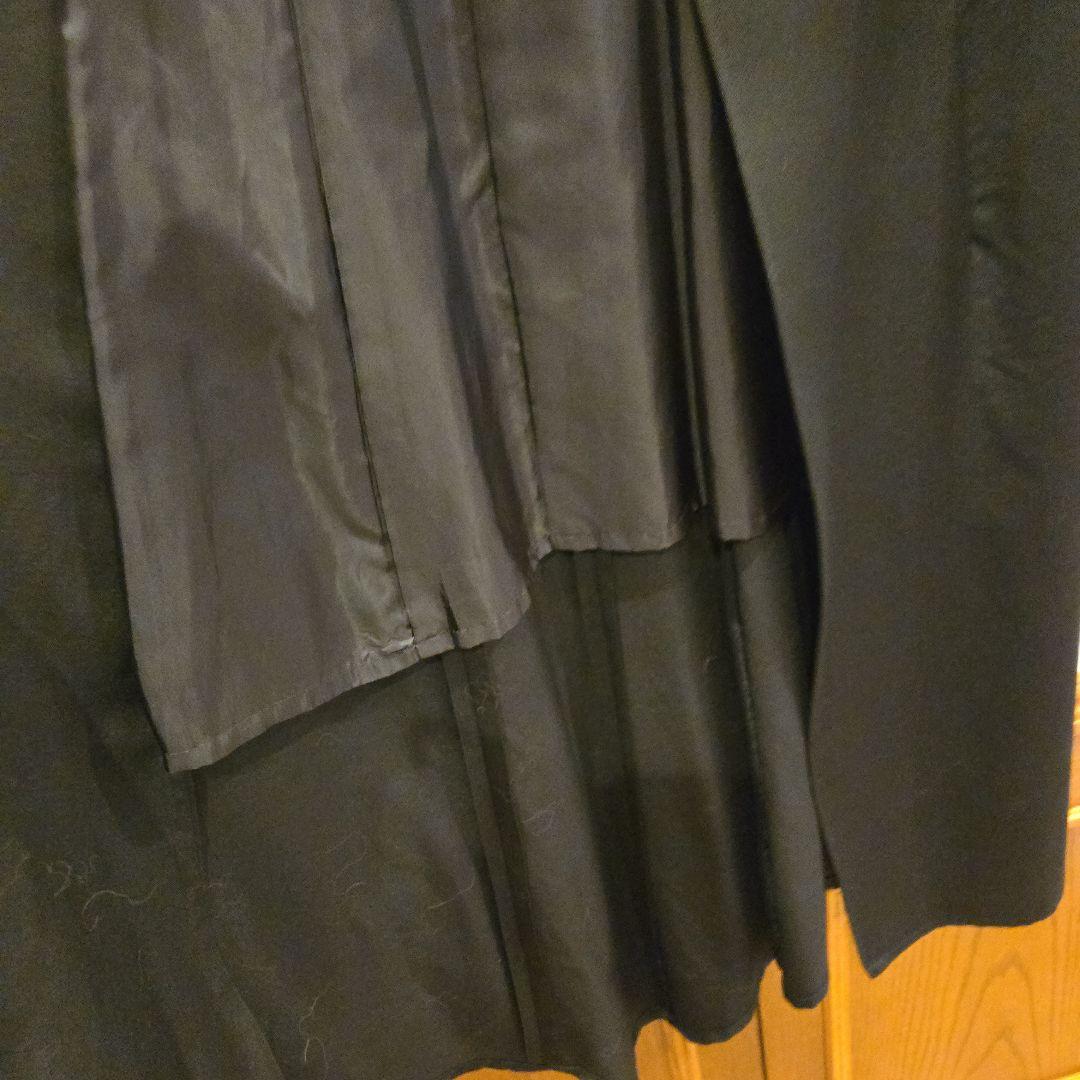 d*2様 ヨウジヤマモトNOIRSize1 ブラック ロングコート スカルボタン