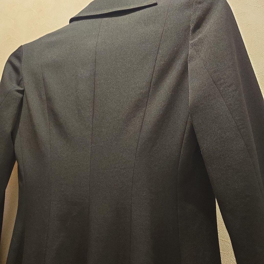 d*2様 ヨウジヤマモトNOIRSize1 ブラック ロングコート スカルボタン