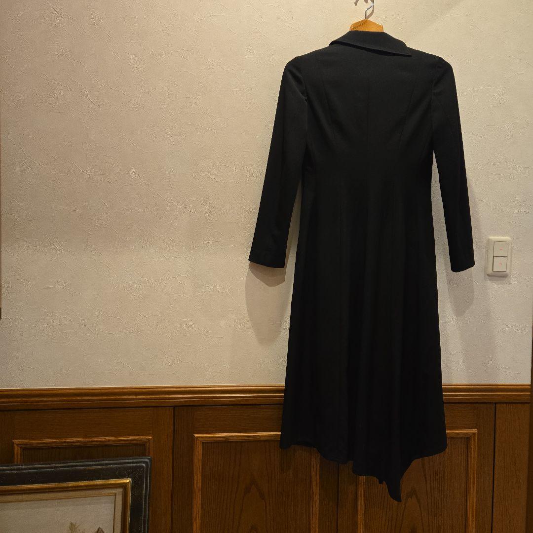 d*2様 ヨウジヤマモトNOIRSize1 ブラック ロングコート スカルボタン