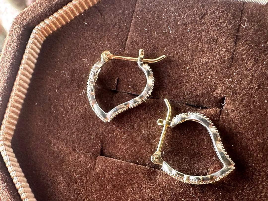 agete silver K10 フープピアス