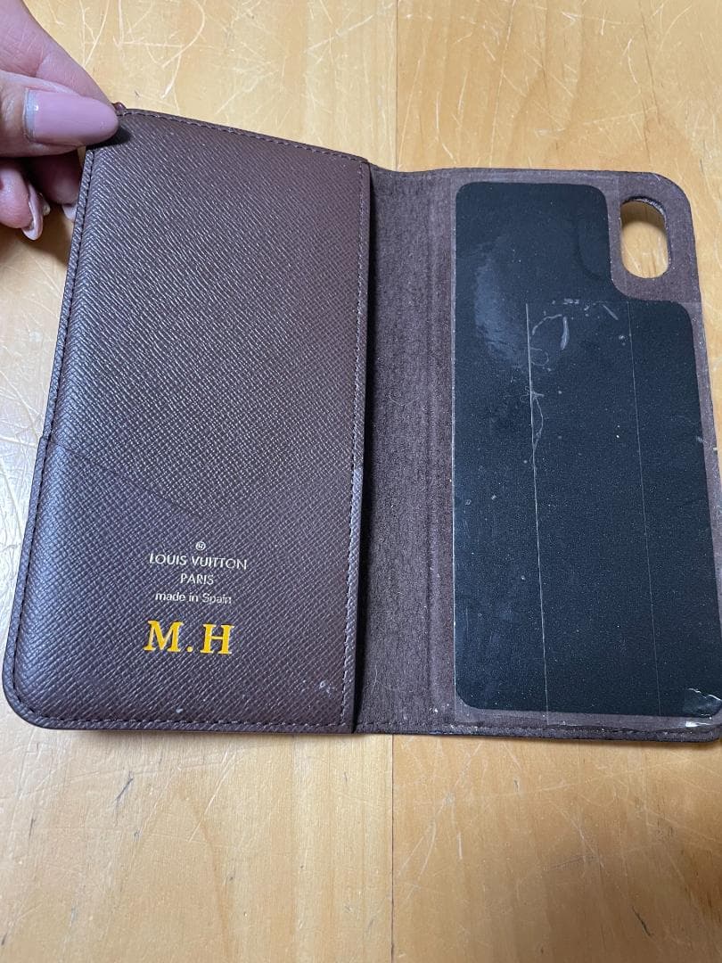 LOUIS VUITTON iPhoneXRスマホケース【イニシャル入】