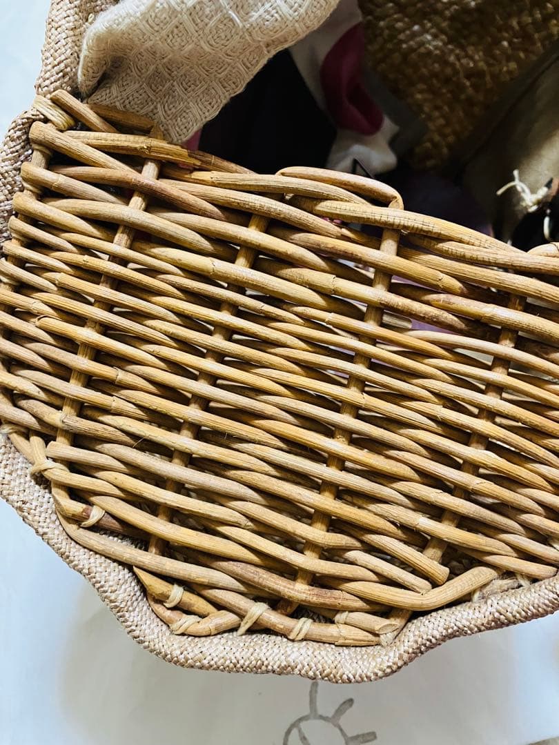 希少デザイン　エバゴス　ebagos カゴバッグ　マルシェ