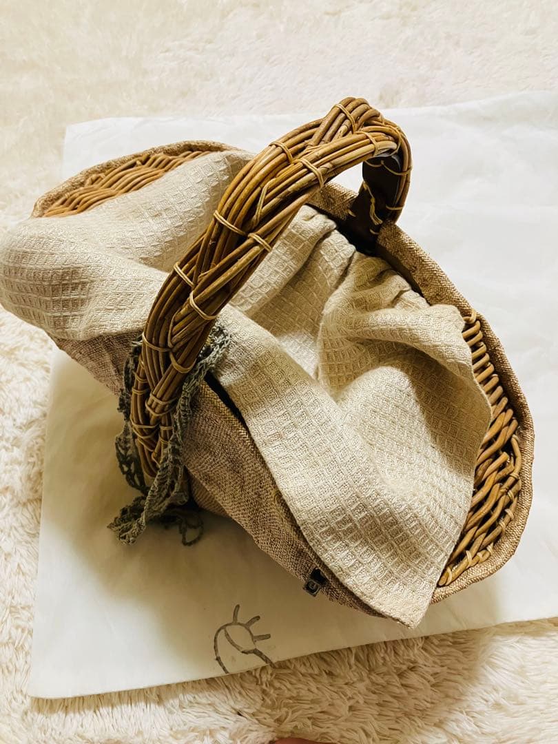 希少デザイン　エバゴス　ebagos カゴバッグ　マルシェ