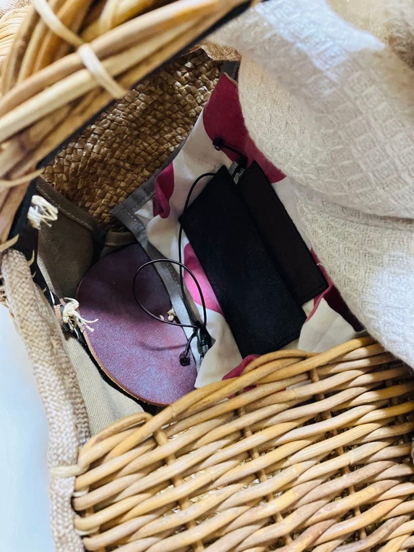 希少デザイン　エバゴス　ebagos カゴバッグ　マルシェ