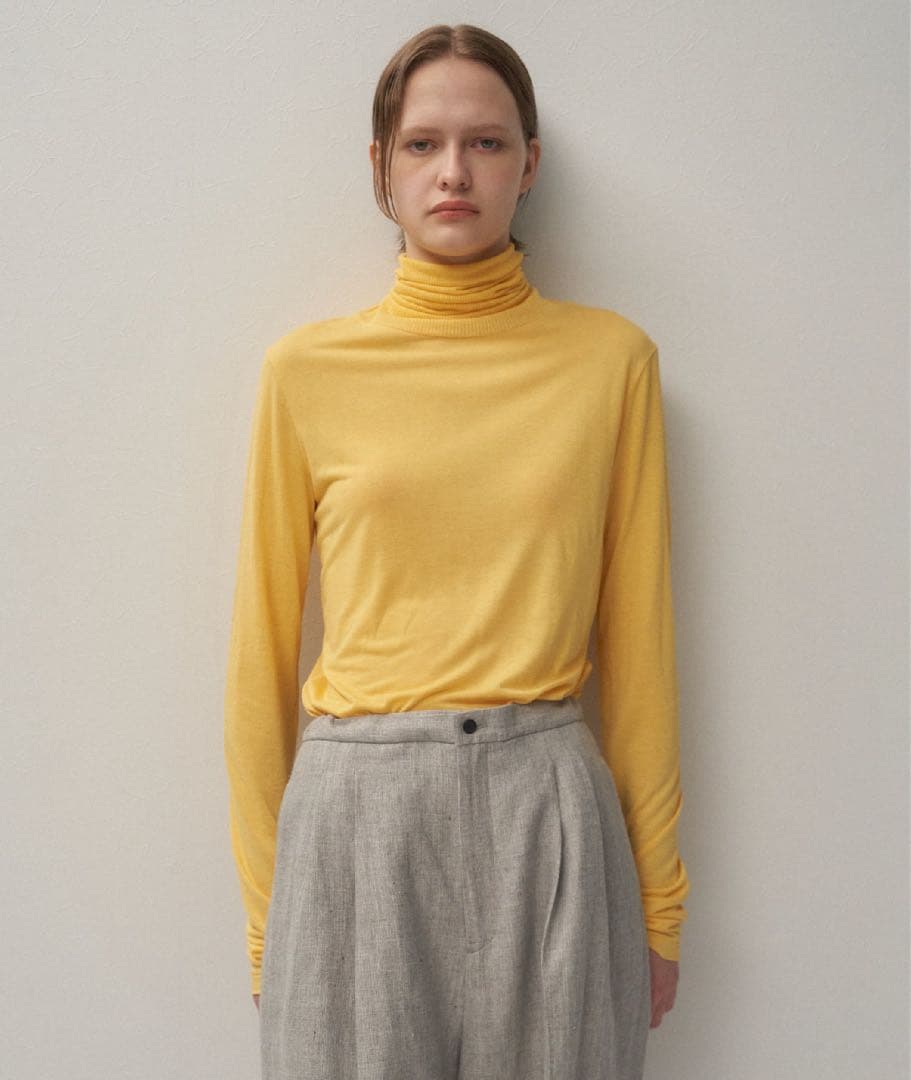 ATON★MODAL SILK JERSEY★ハイネックカットソー★ニット