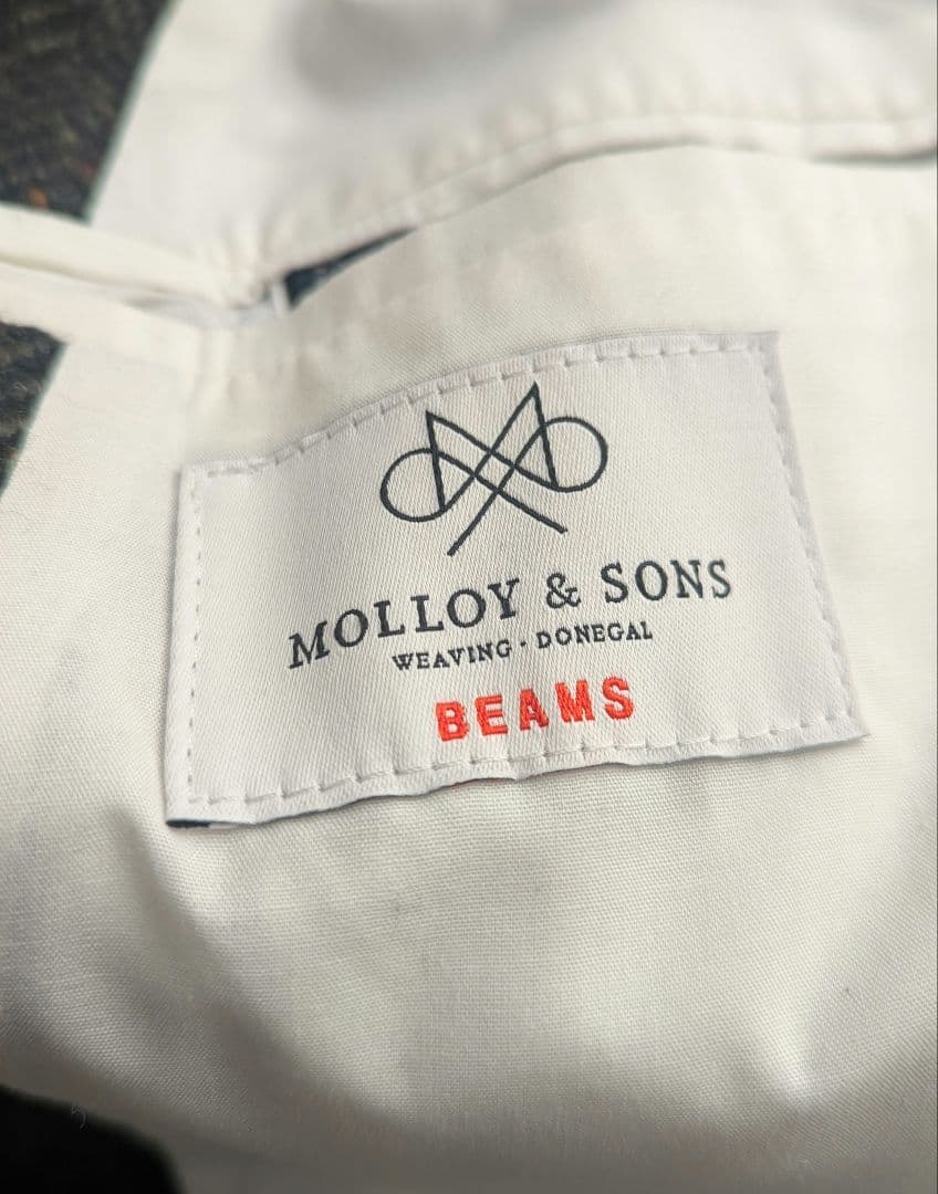 美品　MOLLOY&SONS✕BEAMS 　ツイードコート