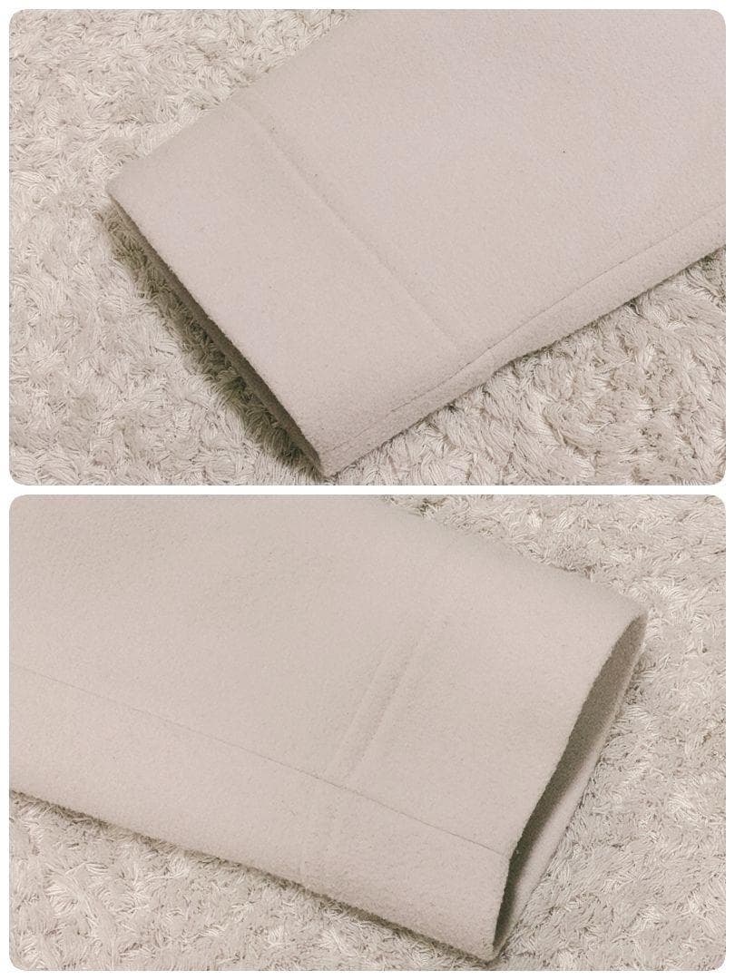 美品 スローブイエナ スイビダブルクロス ノーカラー コート ベージュ 38