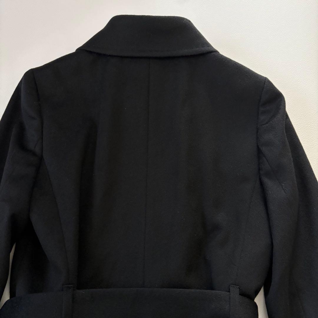 極美品✨ 22 OCTOBRE ダブルトレンチコート カシミヤ100% ブラック