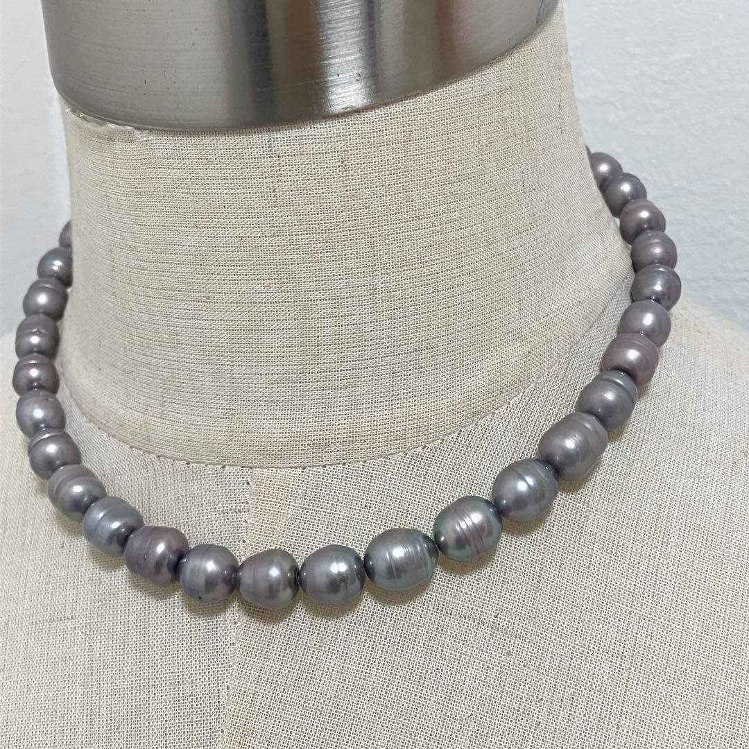 南洋パール✨バロック　パールネックレス　silver 大珠