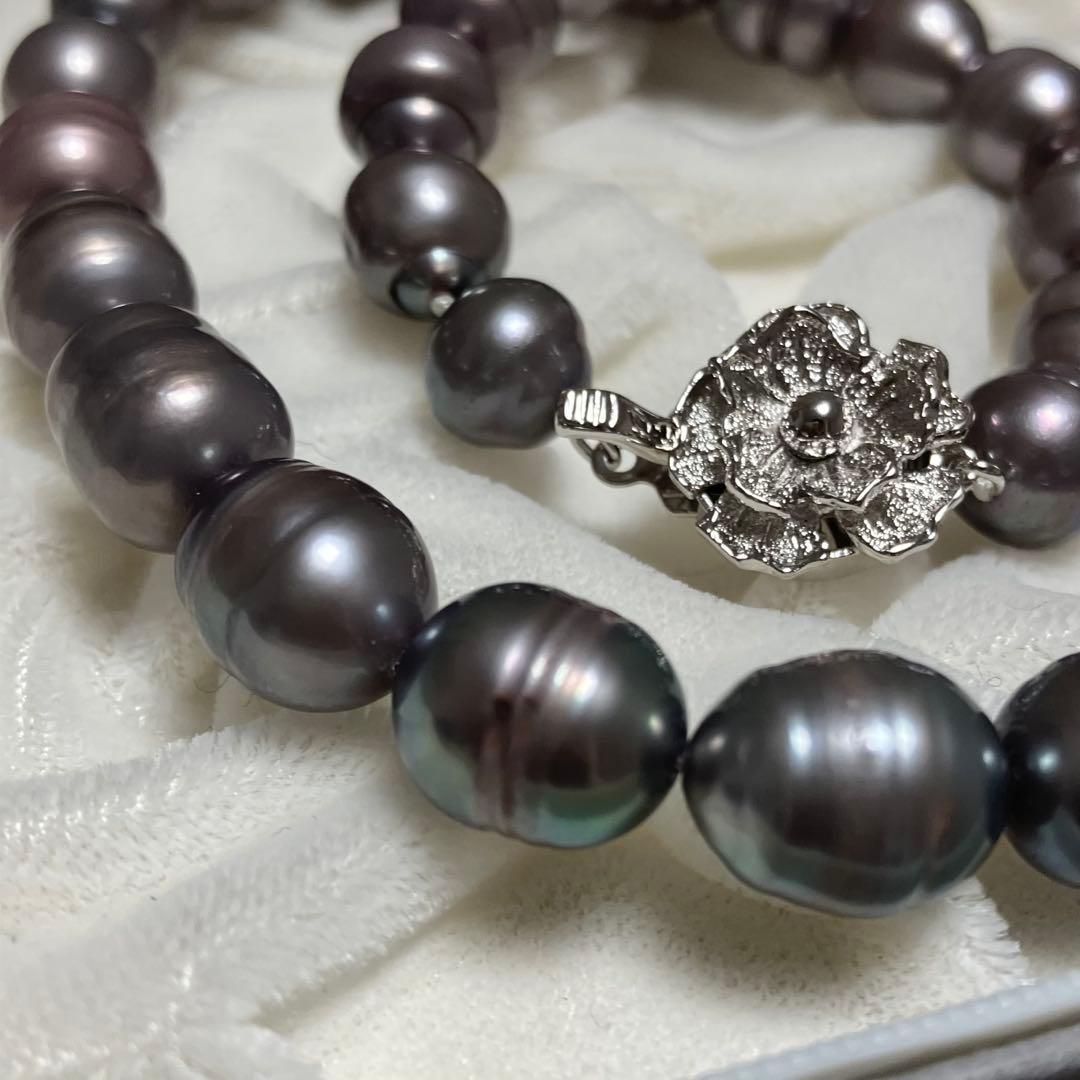 南洋パール✨バロック　パールネックレス　silver 大珠