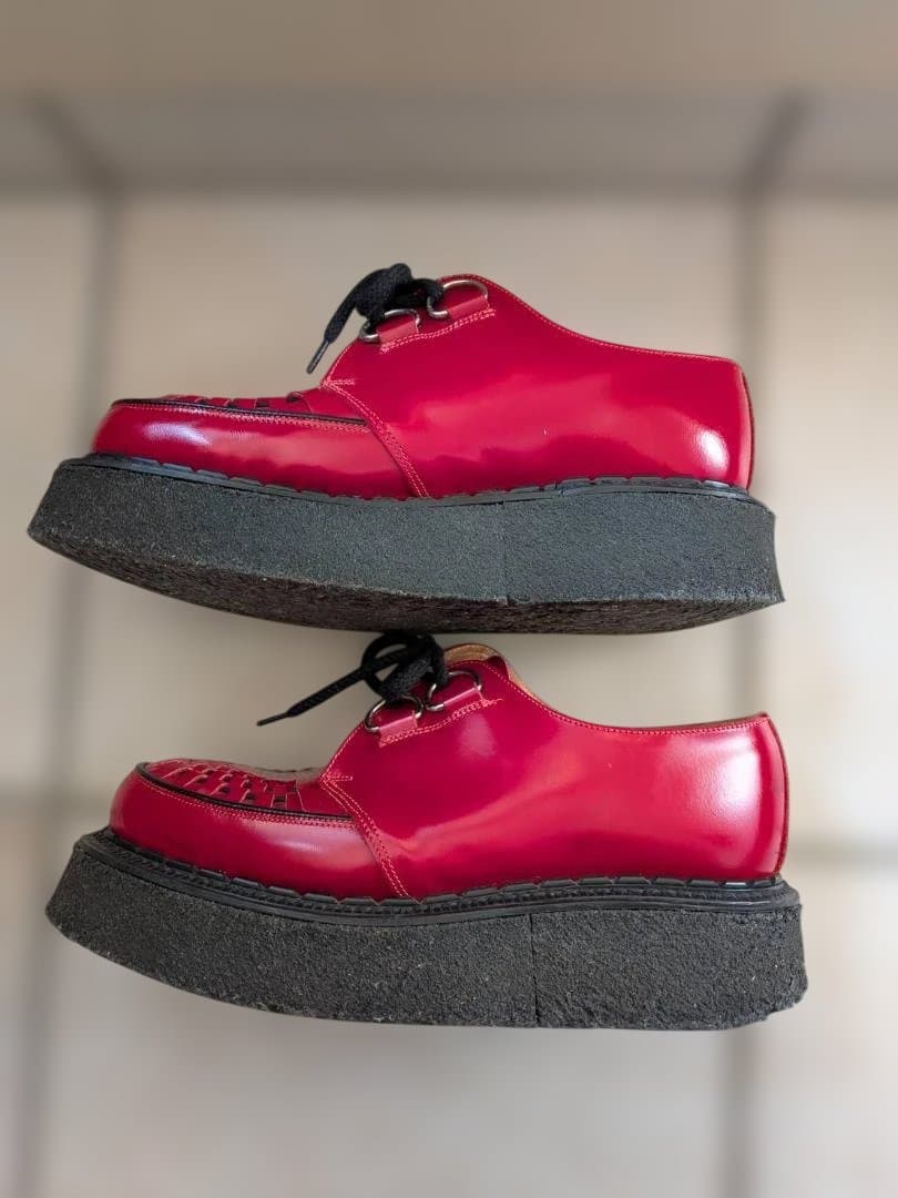 ジョージコックス　ラバーソール　UK5 レッド