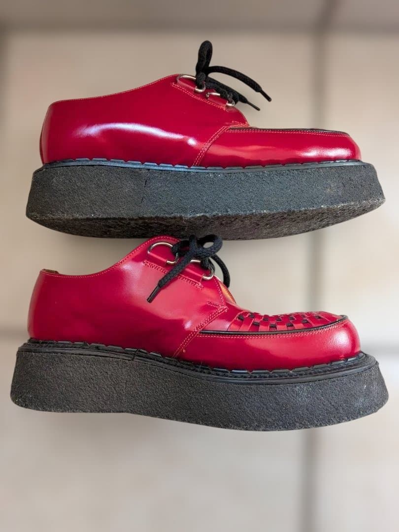 ジョージコックス　ラバーソール　UK5 レッド