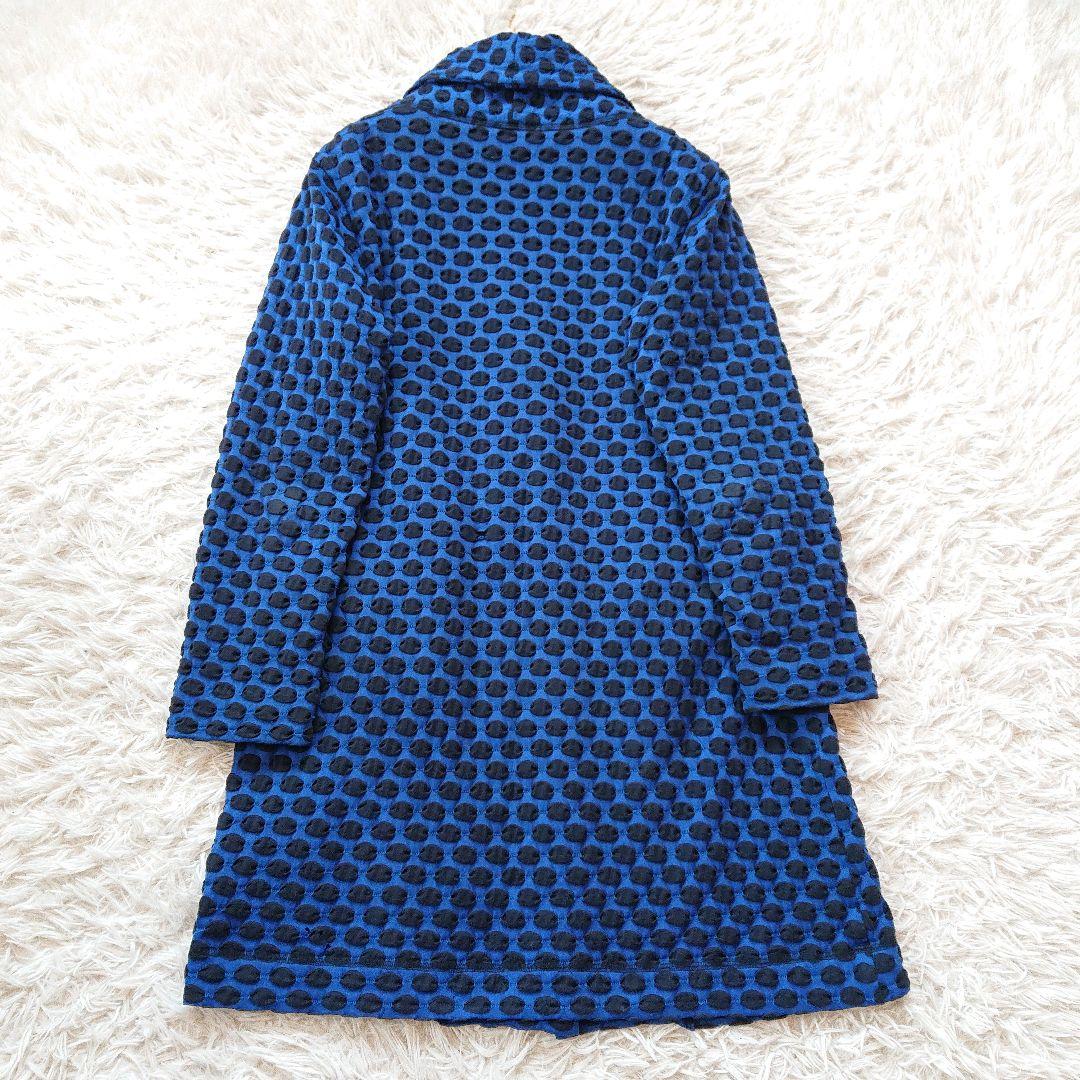 【HaaT ISSEY MIYAKE】水玉 ドット チェスタコート ロングコート