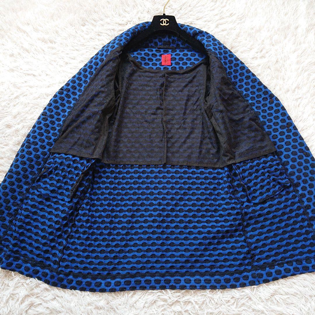 【HaaT ISSEY MIYAKE】水玉 ドット チェスタコート ロングコート