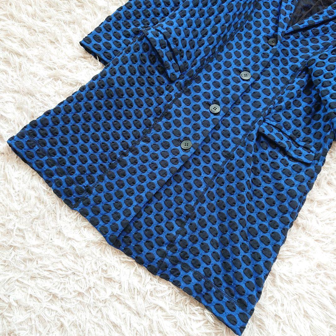 【HaaT ISSEY MIYAKE】水玉 ドット チェスタコート ロングコート