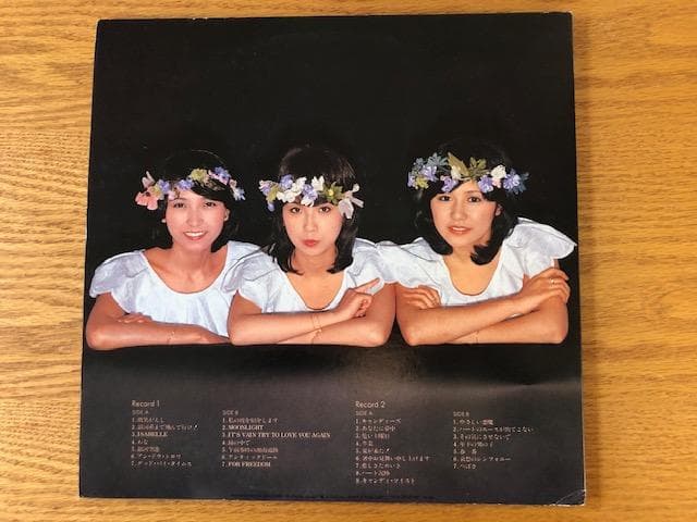 キャンディーズ ベスト 微笑がえし 2LP 帯付 良品 d768y81