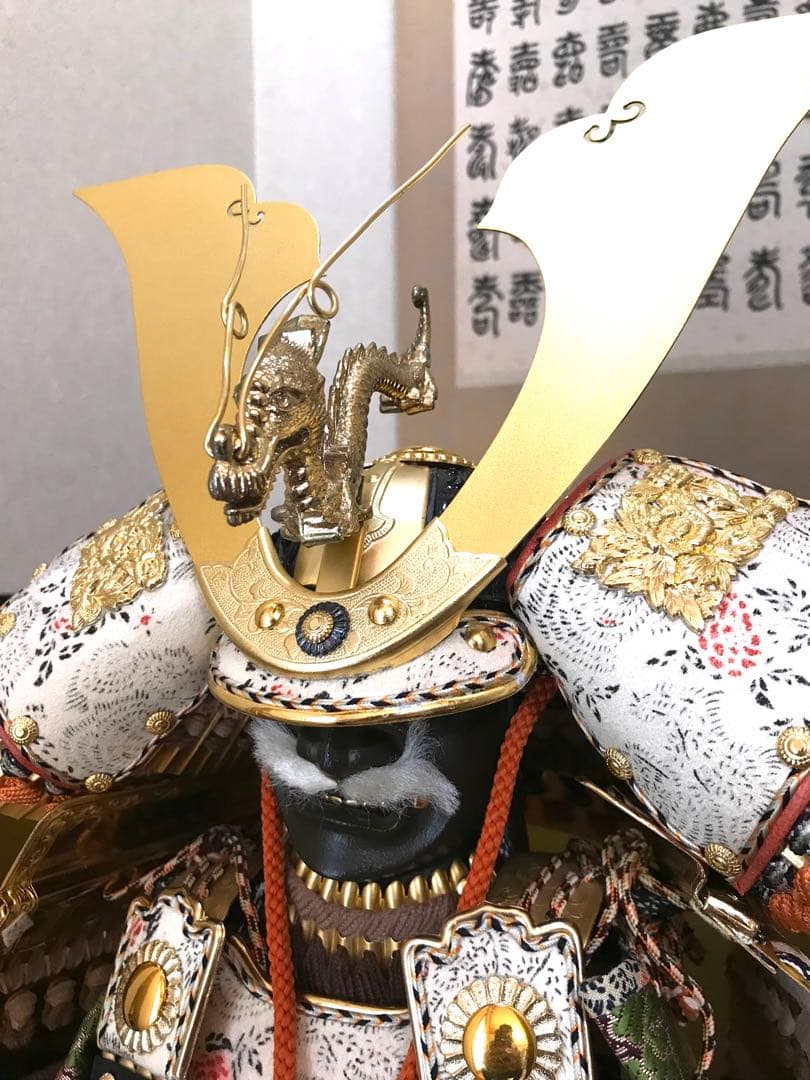 五月人形　上原玉鳳作　12号大鎧　飛鳥　金小札梨地茶絲裾濃威之大鎧