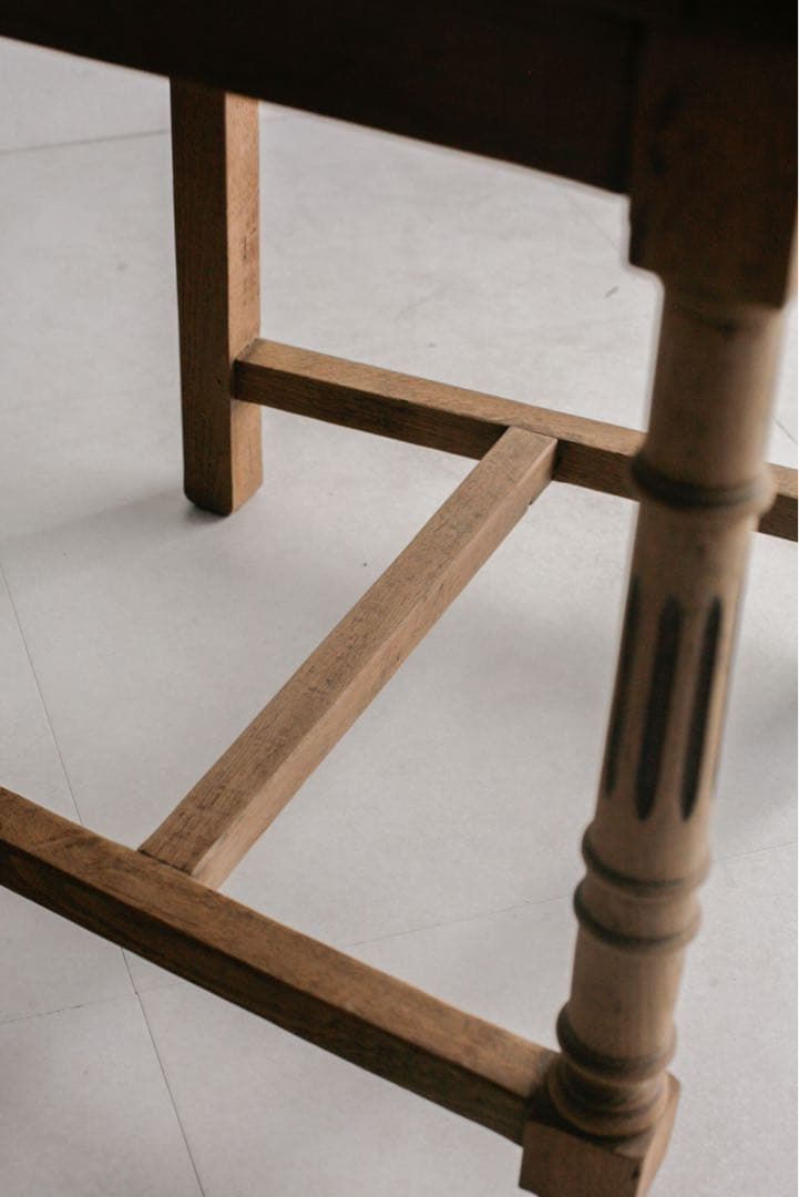 フランスアンティーク　ペーパーコードチェア　無垢材　古家具　アンティークチェア