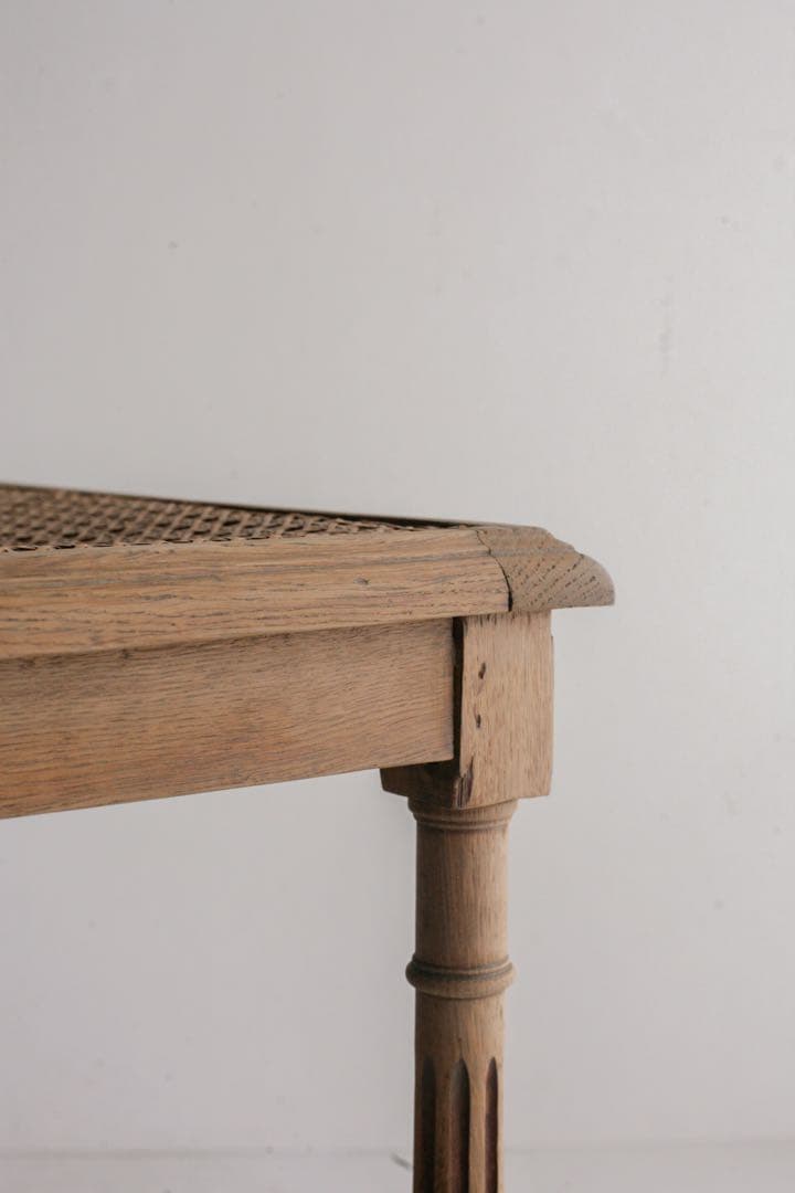 フランスアンティーク　ペーパーコードチェア　無垢材　古家具　アンティークチェア