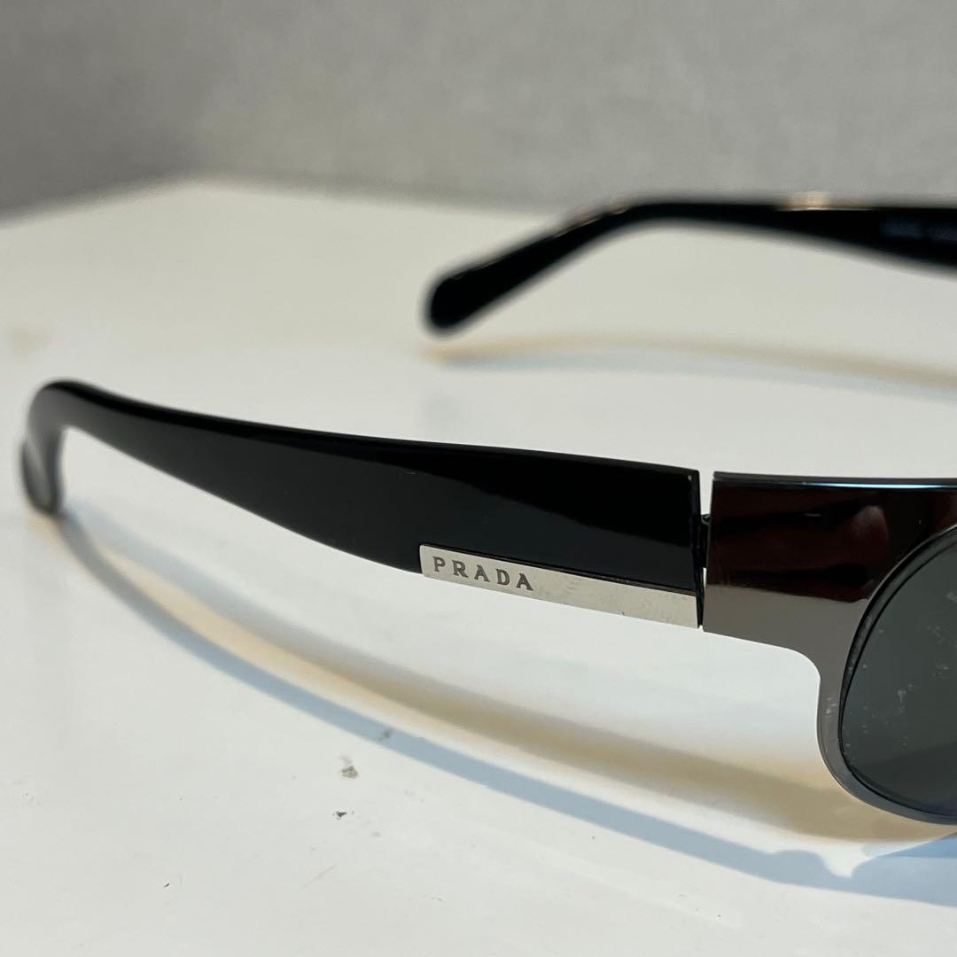 【廃盤】PRADAプラダ サングラス SPR53F 浜田省吾 黒色 イタリア製