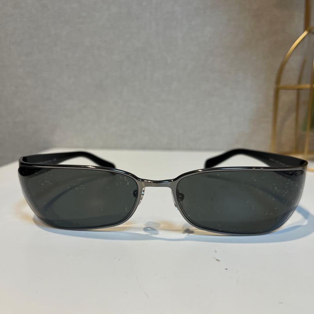 【廃盤】PRADAプラダ サングラス SPR53F 浜田省吾 黒色 イタリア製