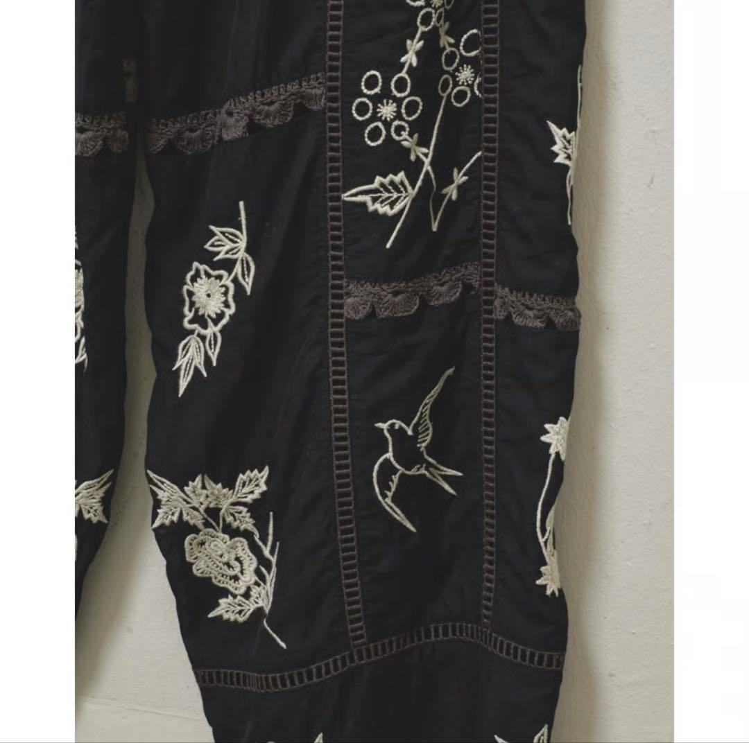 【todayful】Embroidery Patchwork Trousers