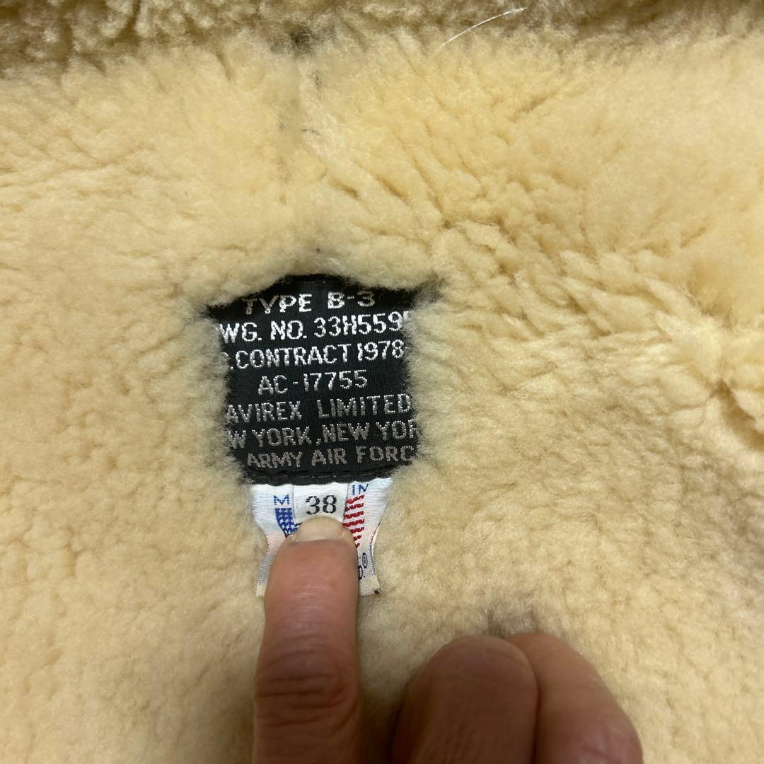 AVIREX B-3 フライトジャケット 38サイズ