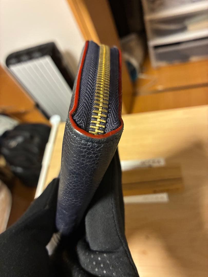 LOUIS VUITTON アンプラント 長財布 マリーヌルージュ 紺赤ジッピー