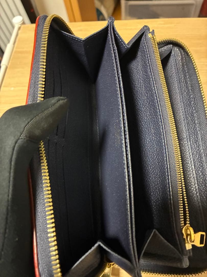 LOUIS VUITTON アンプラント 長財布 マリーヌルージュ 紺赤ジッピー