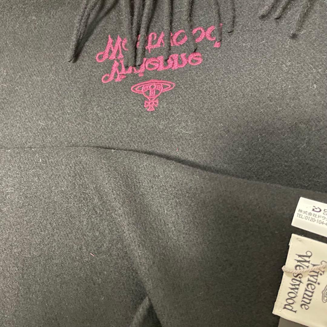 【新品】ヴィヴィアンウエストウッド　マフラー　黒