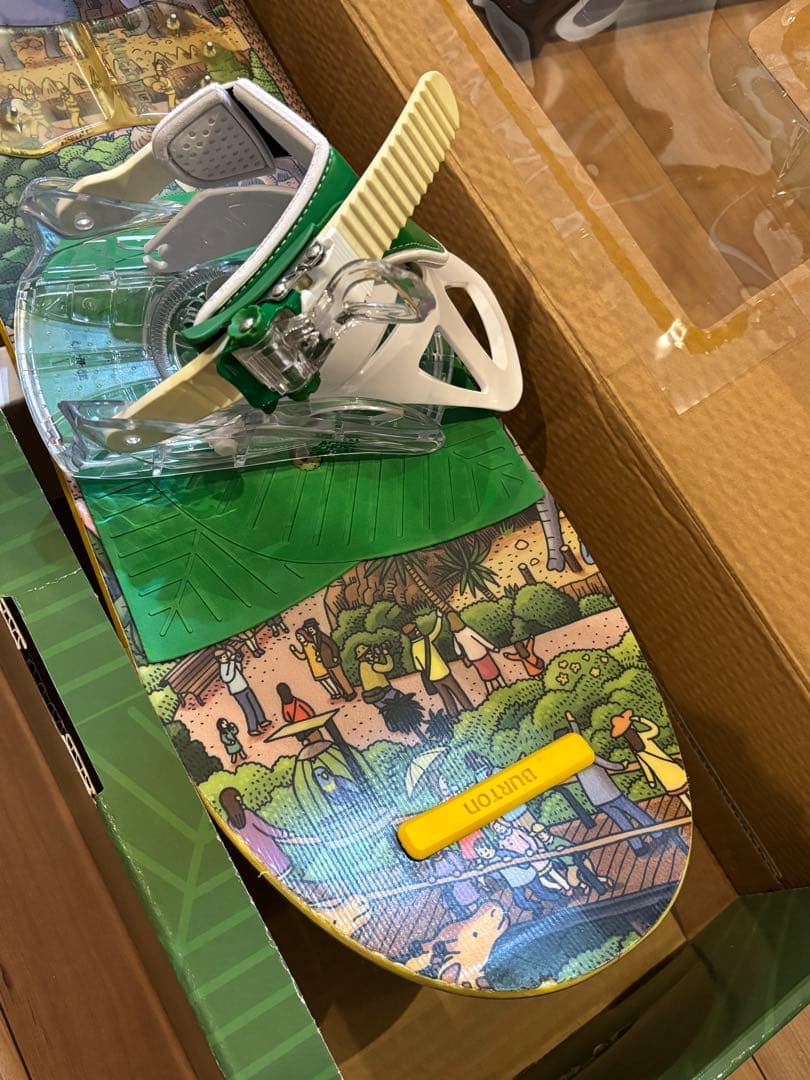 初心者セット Burton キッズボード90 バイン付き(ブーツ&パンダスキー)