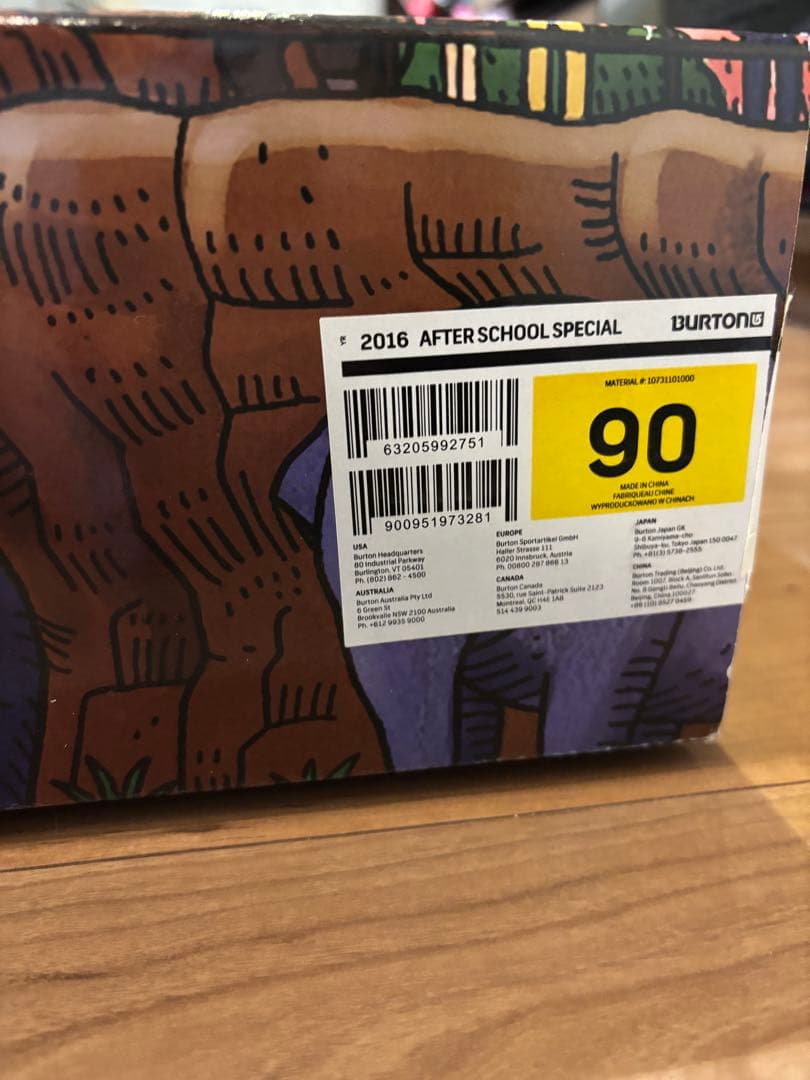 初心者セット Burton キッズボード90 バイン付き(ブーツ&パンダスキー)