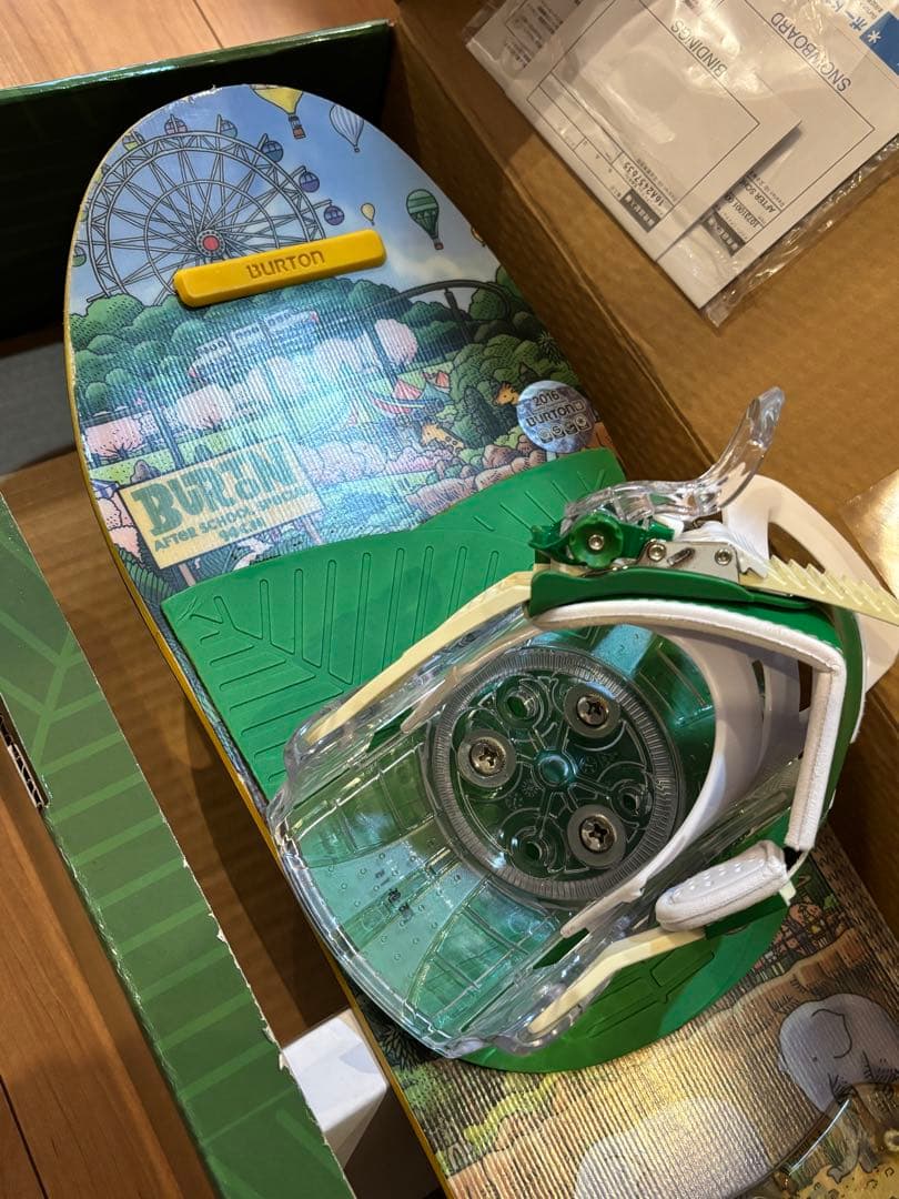 初心者セット Burton キッズボード90 バイン付き(ブーツ&パンダスキー)