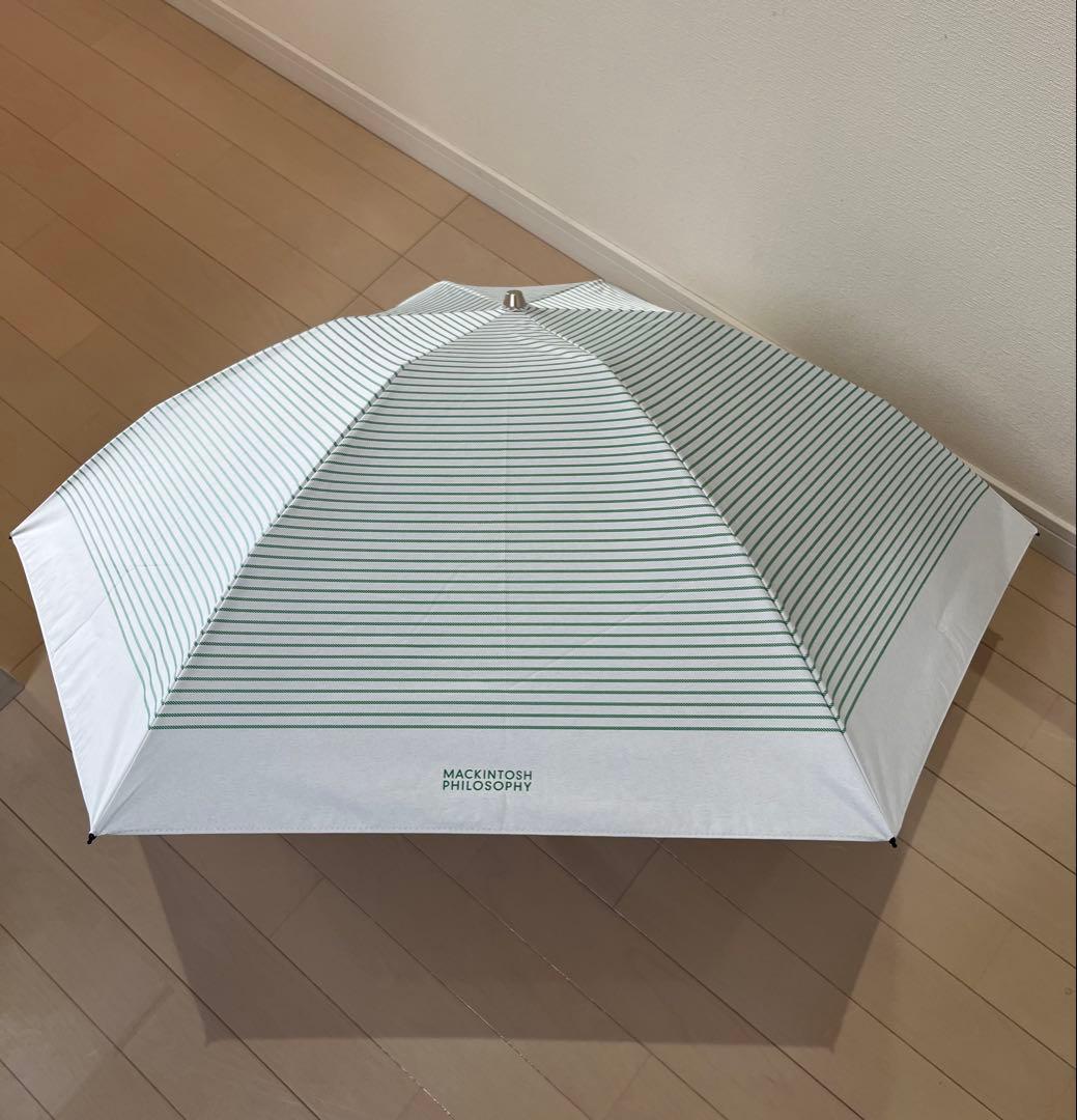 マッキントッシュフィロソフィー　傘　晴雨兼用　日傘　遮光99% ミントグリーン