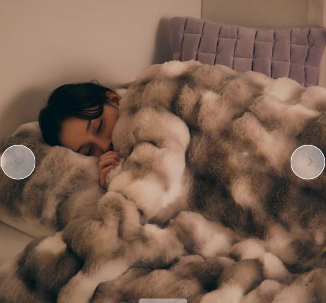 ☆★☆Francfranc WARMYポコモコファー掛け布団カバーシングル☆★☆