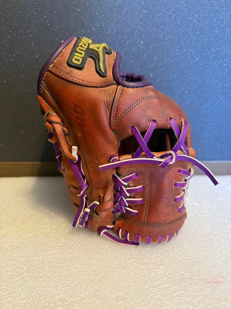 ★最高級★ ミズノプロ 硬式 内野手 ヘリ革交換 全紐交換 グリス交換