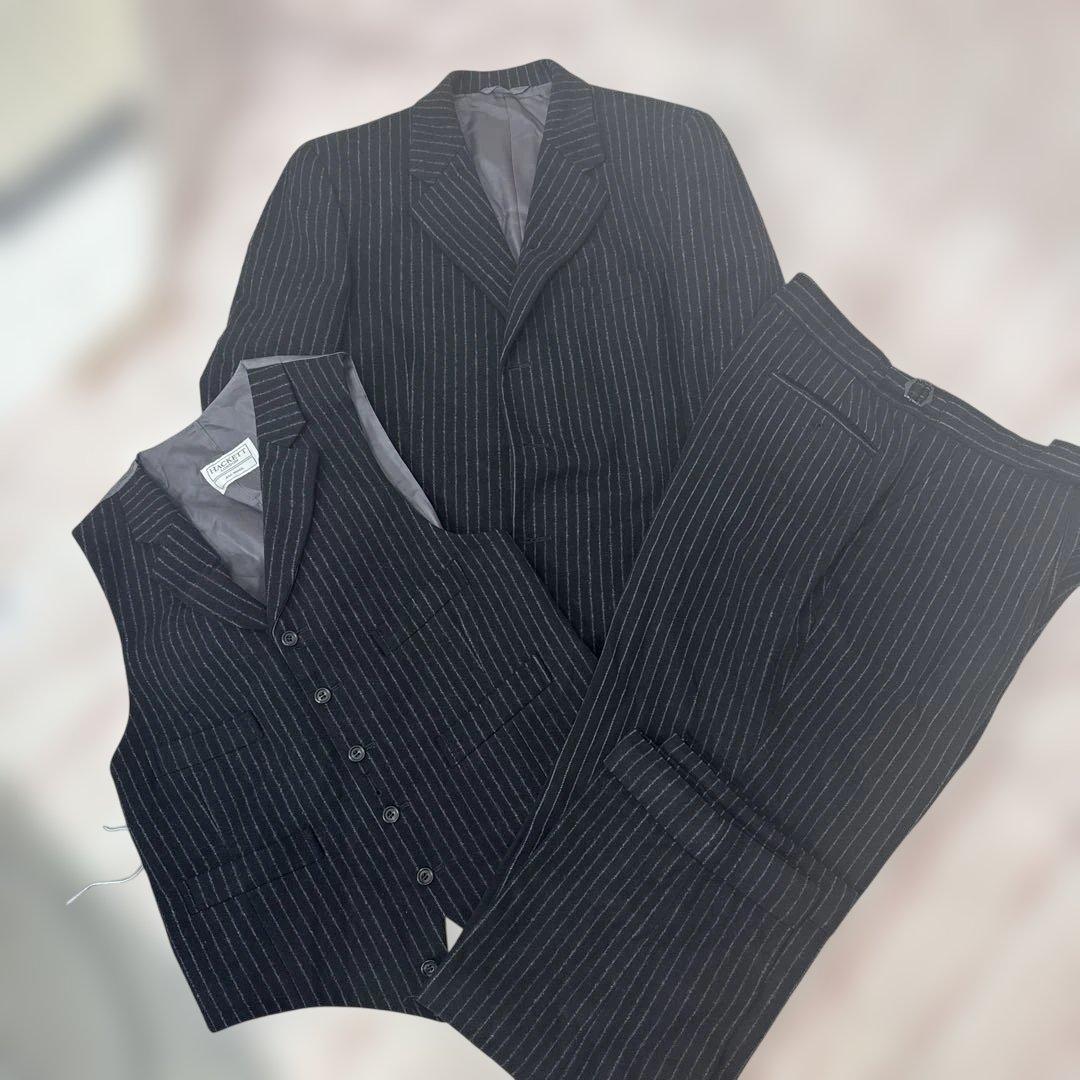HACKETT LONDON ストライプ ビジネスカジュアルスーツセット