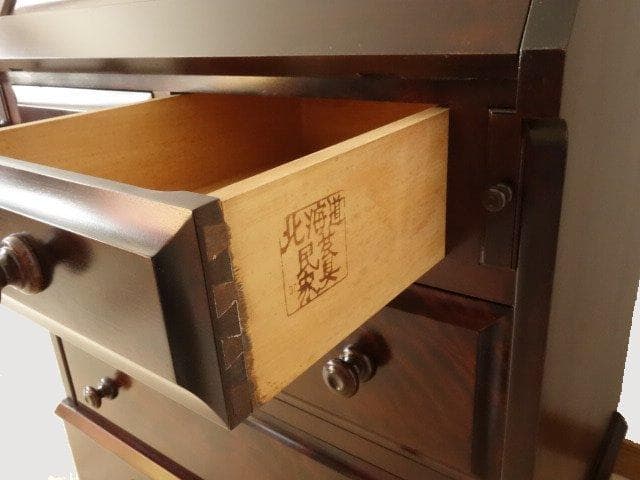 北海道民芸家具　ビューロー　ライティング　再塗装済　ＵＳＥＤ