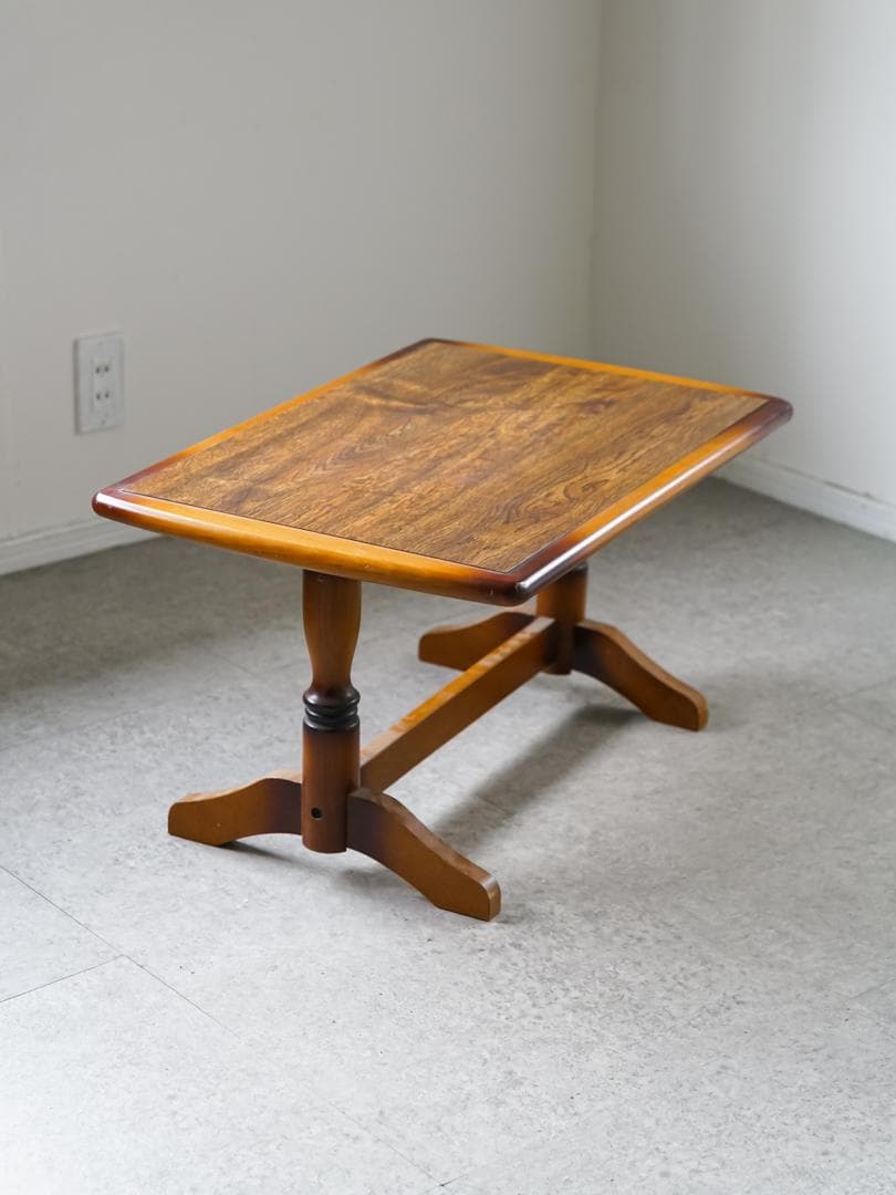 70-80's ヴィンテージ 木製コーヒーテーブル レトロモダン