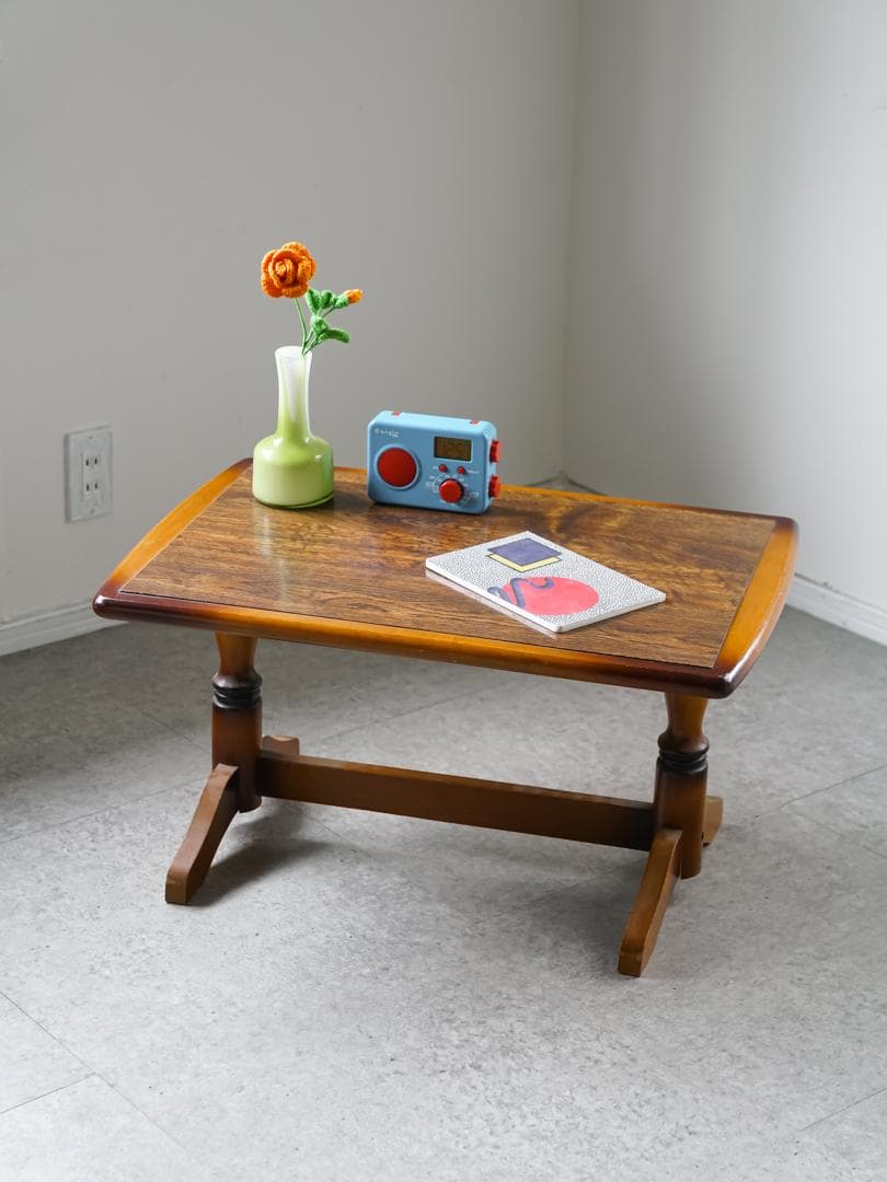 70-80's ヴィンテージ 木製コーヒーテーブル レトロモダン