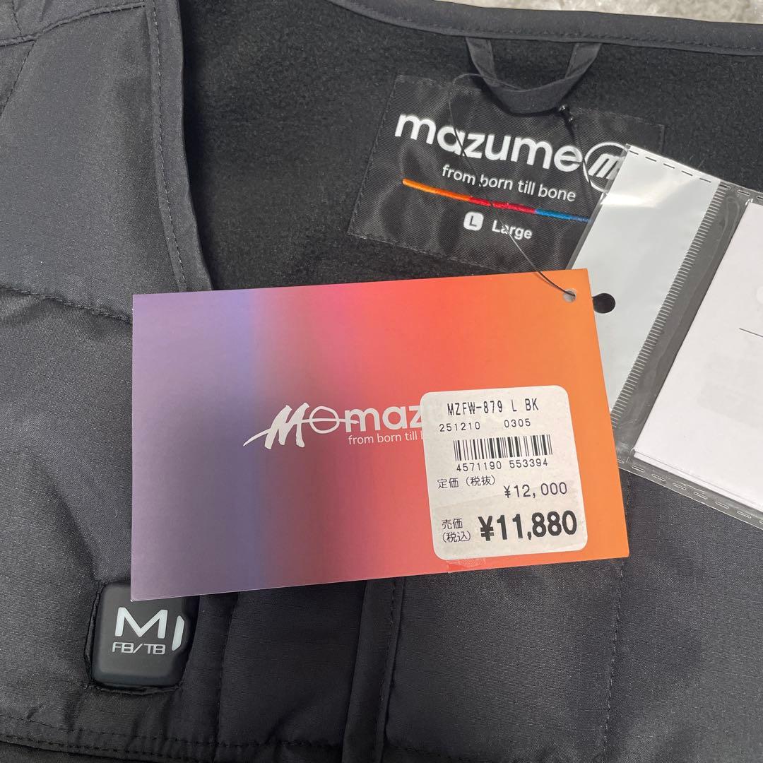MAZUME ヒーターベスト L ブラック　マズメ