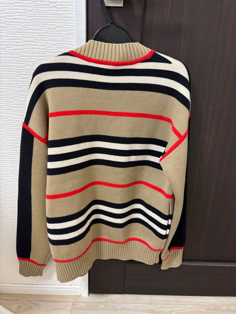 バーバリー⭐︎アイコンストライプ⭐︎ウールカシミアブレンド⭐︎カーディガン⭐︎14Y