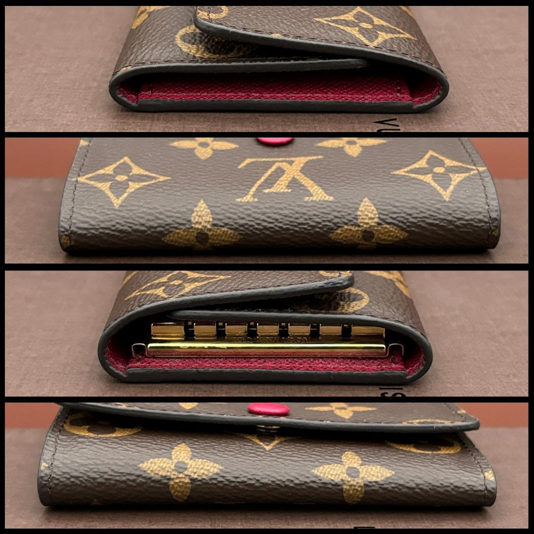 ルイヴィトン モノグラム キーケース ミュルティクレ6　フューシャ　レディース