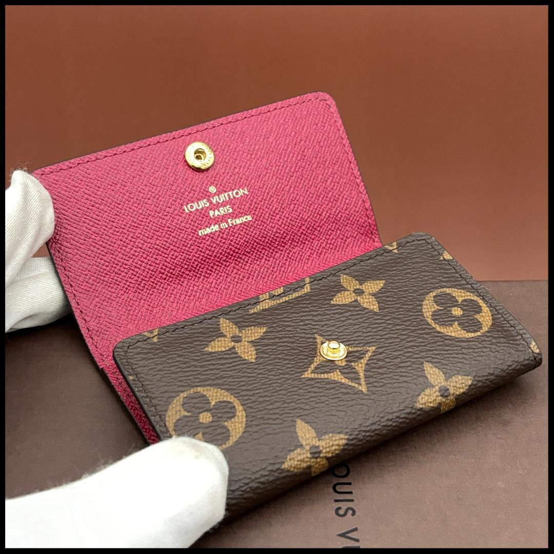 ルイヴィトン モノグラム キーケース ミュルティクレ6　フューシャ　レディース