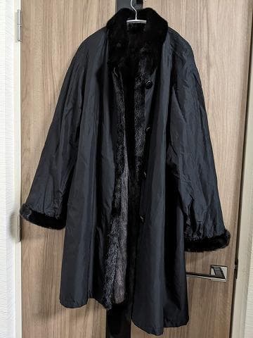 104　リス　毛皮　ミンク　リバーシブル　ライナー　リアルファーコート