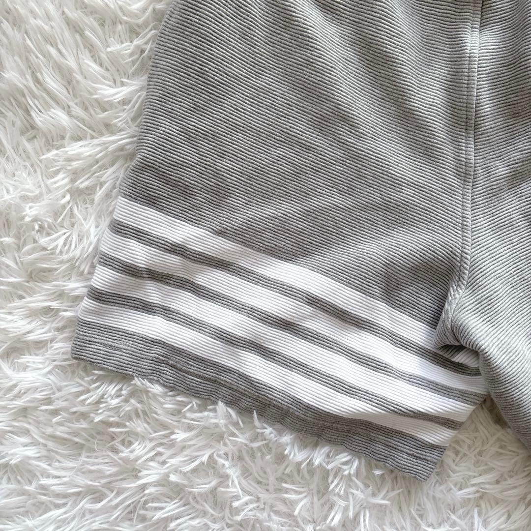 【トムブラウン】スウェットショートパンツ　ウエストゴム　4BAR ①